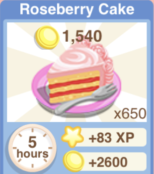 Roseberry Cake Recipe