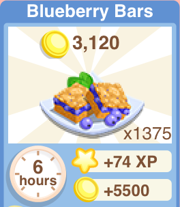 Blueberry Bars Recipe