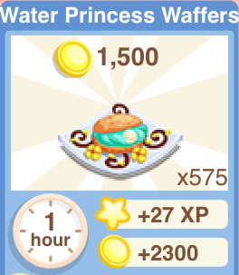 Water Princess Waffers Recipe