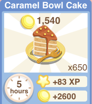 Caramel Bowl Cake Recipe