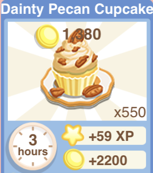 Dainty Pecan Cupcake Recipe