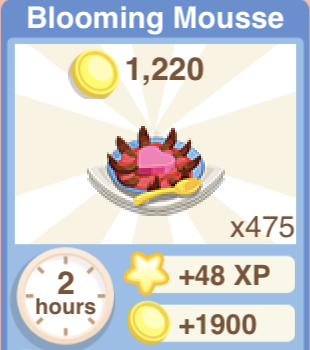 Blooming Mousse Recipe