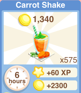 Carrot Shake Recipe