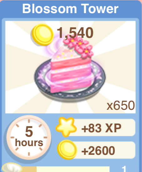 Blossom Tower Recipe