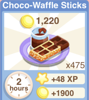 Choco Waffle Sticks Recipe