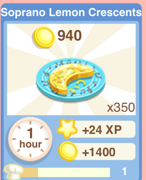 Soprano Lemon Crescents Recipe