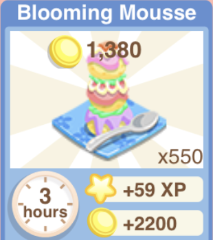 Blooming Mousse Recipe