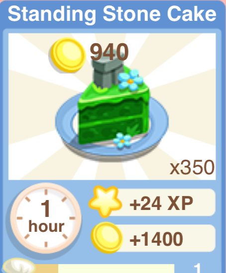 Standing Stone Cake Recipe