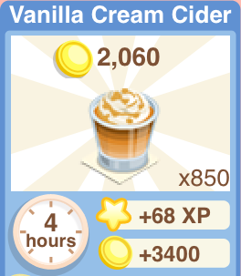 Vanilla Cream Cider Recipe