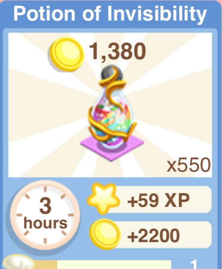Potions of Invisibility Recipe