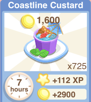 Coastline Custard Recipe