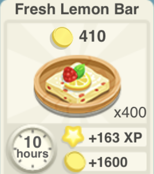 Fresh Lemon Bars Recipe