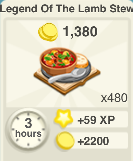 Legend of the Lamb Stew Recipe