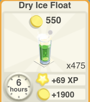 Dry Ice Float Recipe