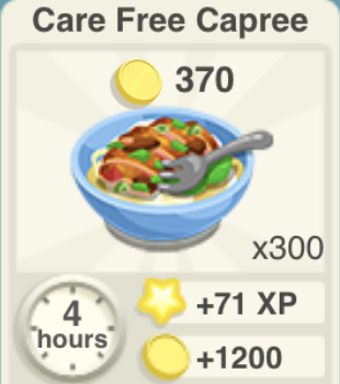 Care Free Capree Recipe