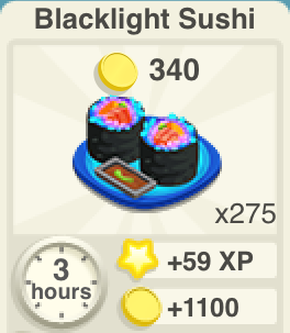 Blacklight Sushi Recipe