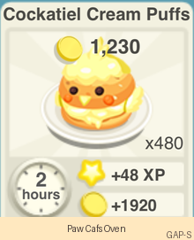 Cockatiel Cream Puffs Recipe