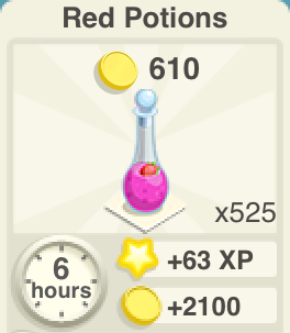 Red Potions Recipe